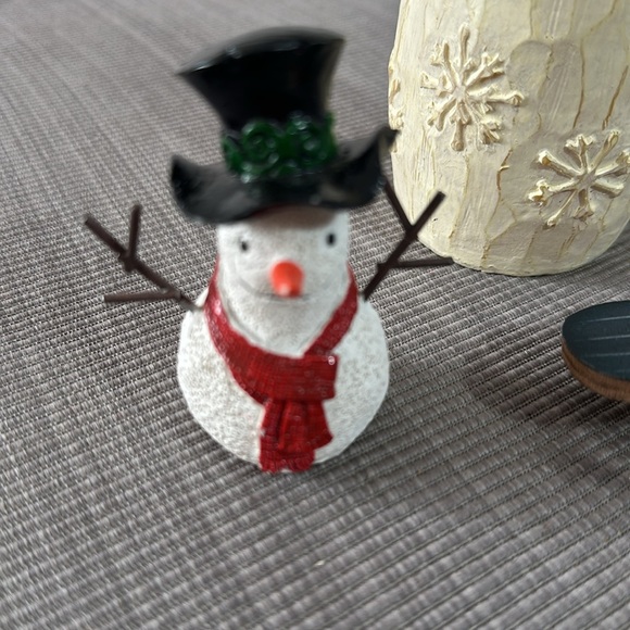 💚10 Set of 3 Snowman figurines - Picture 3 of 9